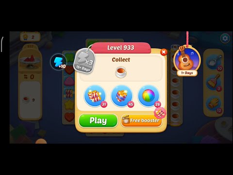 Matchington Mansion Level 933 - No Booster Level / iOS/Android