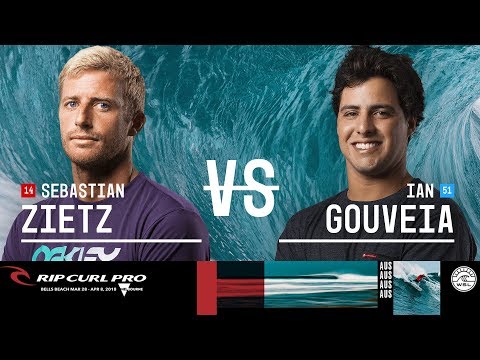 Sebastian Zietz vs. Ian Gouveia - Round Two, Heat 3 - Rip Curl Pro Bells Beach 2018
