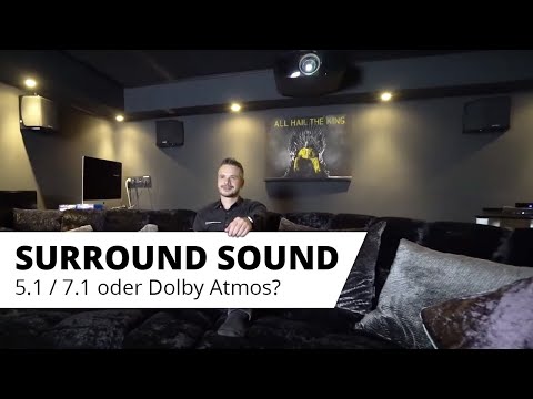 Surround-Sound - 5.1, 7.1 oder Dolby Atmos Sound? Die gängigen Sound Formate erklärt....