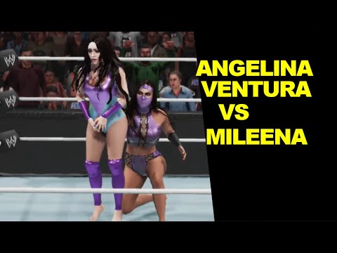 WWE 2K19 Angelina Ventura vs Mileena - Extreme Rules