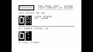 Pontoon for the ZX81