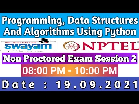 Programming Data Structures And Algorithms Using Python Non Proctored Exam Session 2