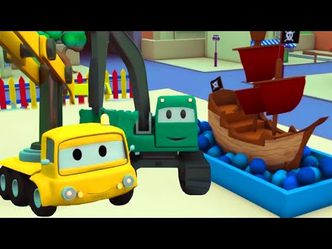 Das Piratenschiff -Der Bau Trupp in Car City 🚧 | Lastwagen Bau-Cartoon-Serie für Kinder