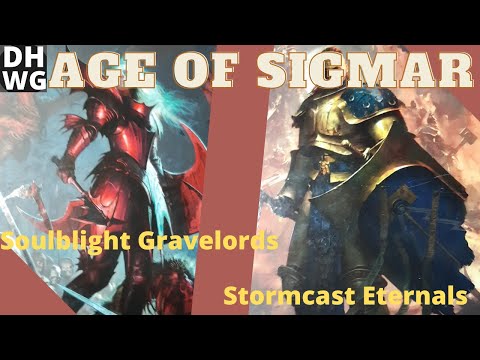 Stormcast Eternals Vs Soulblight Gravelords age of sigmar 3.0 1000point game matched 13