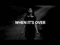 Anson Seabra When It S Over Lyrics