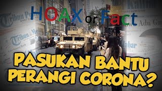 Hoax: Bantu Perangi Virus Corona, Pasukan Tentara Datang ke Jalan Manhattan, New York?