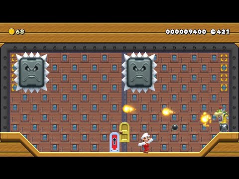 Super Mario Maker 2 - Giant Thwomp Brigade by Robot99 - No Commentary