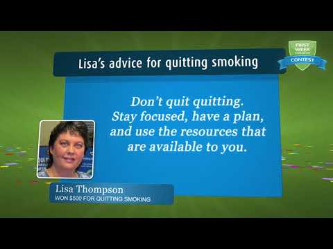 Smokers’ Helpline: First Week Challenge Contest Winner