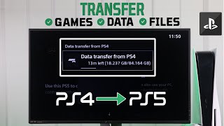 How to Transfer Games From PS4 to PS5! [All Data]