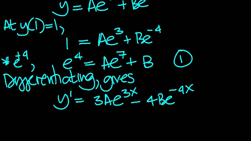 Second Order Linear Differential Equations Q14