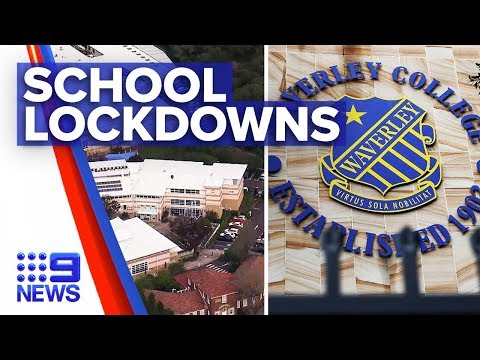 Coronavirus: Two schools in lockdown over positive cases | Nine News Australia