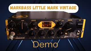Video thumbnail for Markbass Little Mark Vintage- Sound Demo by Stu Studio