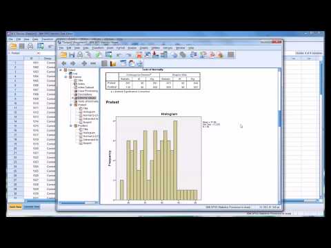 Conducting a Kolmogorov-Smirnov Normality Test (K-S Test) in SPSS
