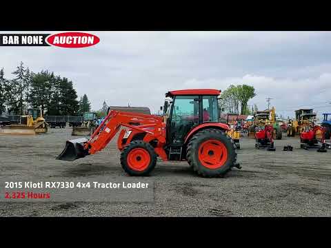 2015 Kioti RX7330 4x4 Tractor Loader