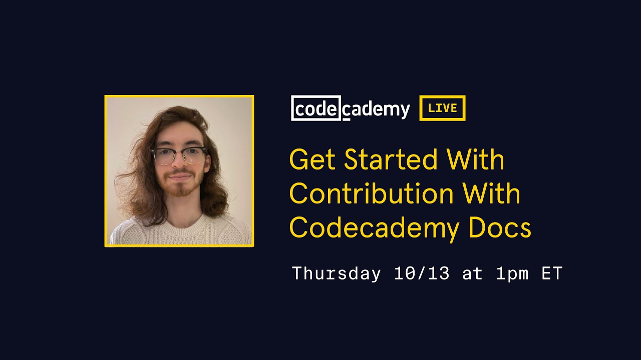 Get Started with Contributions with Codecademy Docs