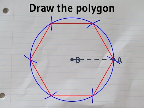 Constructing a regular hexagon with a ruler and...