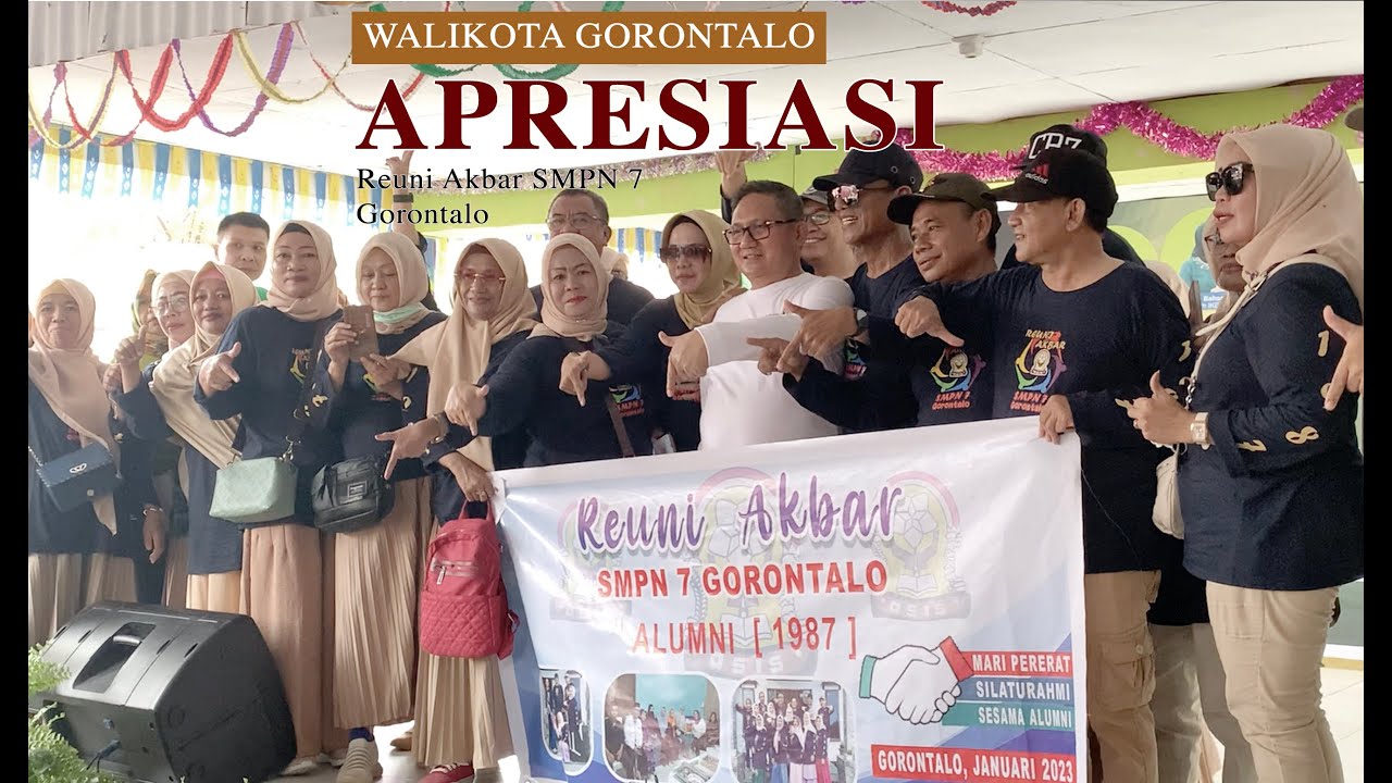 Wali Kota Gorontalo Apresiasi Kegiatan Reuni di SMP N 7 Kota Gorontalo