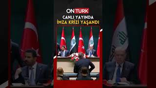 Erdoğan'ın huzurunda imzayı reddeden Iraklı bakana, Başbakan Zeydi can