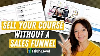 How To Sell A Online Course Without A Sales Funnel