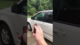 Dodge caravan window roll down trick with key fob