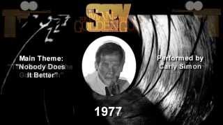 List Of All James Bond Theme Songs (1962 - 2012)