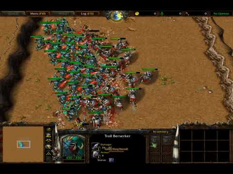 50 Troll Berserker (100 Food) vs 25 Knight (100 Food) Fully Upgrade 1080p