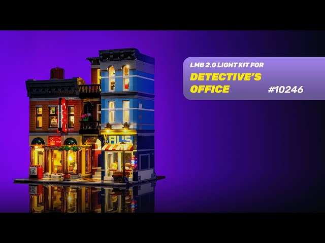 Video Teaser für LIGHT MY BRICKS - Detective’s Office 10246