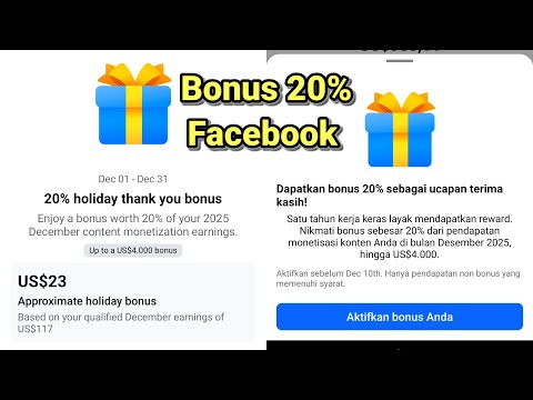 How to Activate Facebook's 20% Bonus, Complete Tutorial & Explanation!