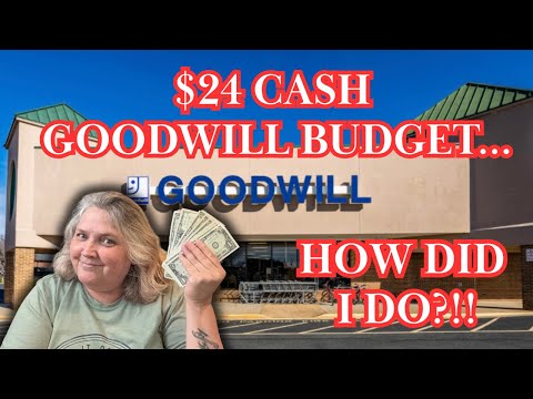 $24 Cash Goodwill Budget…How Did I Do?!!