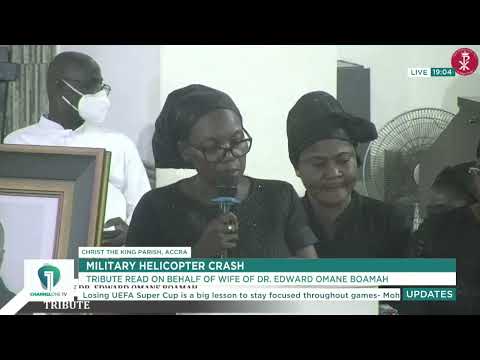 “What Would I Do If You’re Not Around?” — Tearful Farewell from Dr. Omane Boamah’s Wife