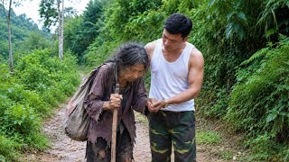 An elderly woman's unexpected decision: Strangers suddenly become family.