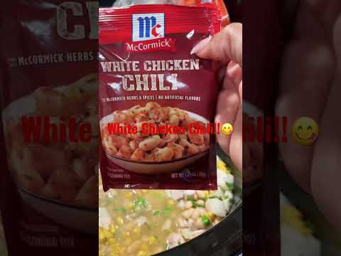White chicken chili!!! A perfect fall treat!!