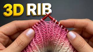 STOP Knitting Boring Ribs! 🛑 This Herringbone Fishtail Rib is 100x BETTER