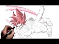 How To Draw Ultra Goku Black Rose | Step By Step | Dragon Ball