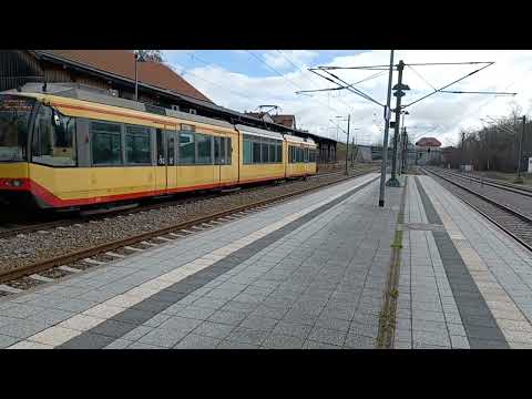 TW 916 als S81 nach Bondorf fährt aus dem Bahnhof Freudenstadt aus
