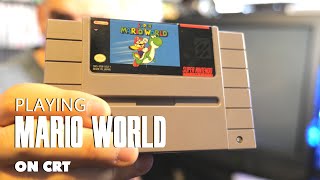 Super Mario World for SNES on a CRT (Memory Lane)