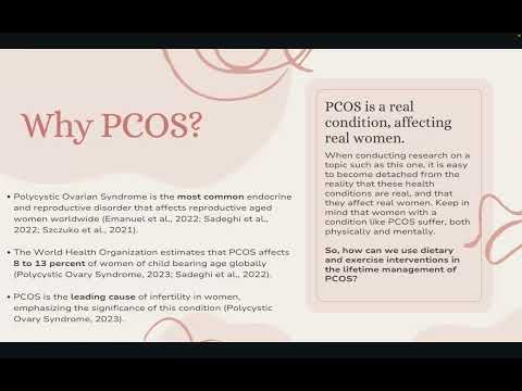 <p>The Role of Diet and Exercise on the Treatment of PCOS</p>