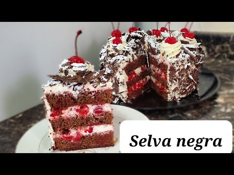 Black Forest chocolate cake step by step