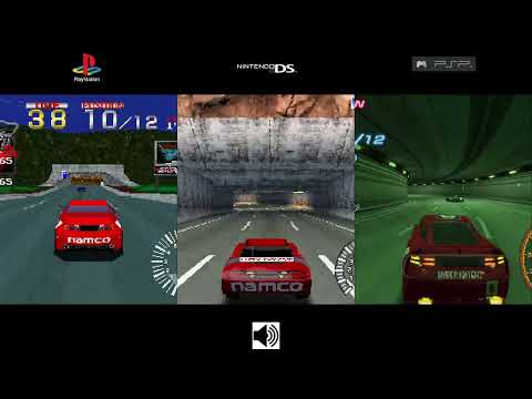 Ridge Racer PS1 VS DS VS PSP Console Vs Console