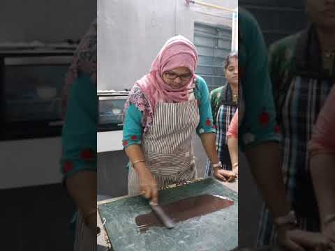 WhatsApp @7979779953  for Online Baking Class Chocolate fan making #shorts