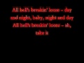 Kiss All Hell's Breakin' Loose Lyrics 