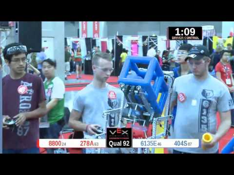 2015 VRC Engr Q92 - 8800 278A vs 6135E 404S - 40 to 56 - VEX Worlds 2015 - Engineering Division