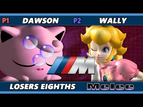 M Series 8 Top 8 - Dawson (Jigglypuff) Vs. Wally (Peach) Smash Melee - SSBM