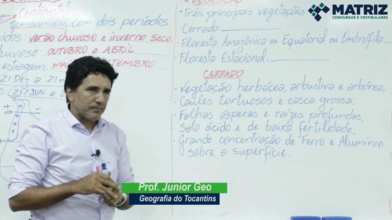 DICA DE GEOGRAFIA DO TOCANTINS - Tipos de Vegetação I Professor Júnior Geo