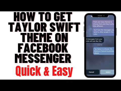HOW TO GET TAYLOR SWIFT THEME ON FACEBOOK MESSENGER