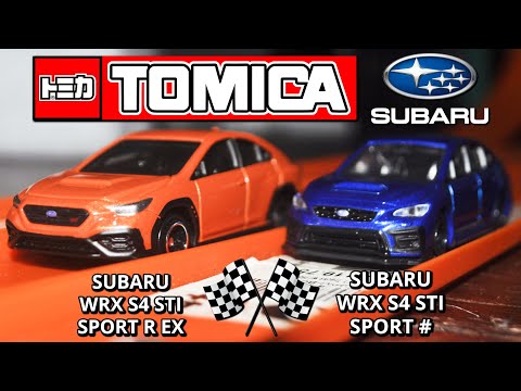 Thumbnail for Tomica | Subaru WRX S4 STI Sport R EX VS Subaru WRX S4 STI Sport # | Drag Race by Mercedes-AMG, Lamborghini, Mercedes-Benz SLS AMG, Supercar, Lamborghini Veneno, Subaru, Lexus, Mercedes-AMG GT, Mercedes-Benz, Car, Van, Sedans, Lamborghini Sesto Elemento