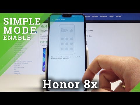 How to Enable Simple Mode in Honor 8x - Turn On / Off Easy Mode