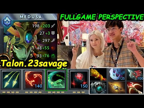 Talon 23savage Medusa 12K MMR Carry - Grinding MMR TO RANK1 Perspective Fullgame Dota 2 7.32c