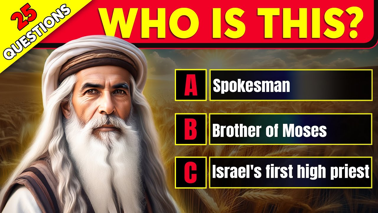 THE BOOK OF EXODUS - 25 BIBLE QUESTIONS TO TEST YOUR KNOWLEDGE - The Bible Quiz