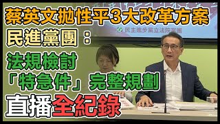 民進黨「三大方向 撐開性平保護傘」記者會